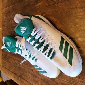 Adidas icon 4 cleat - Mens Baseball CM8475 White & Green size 14